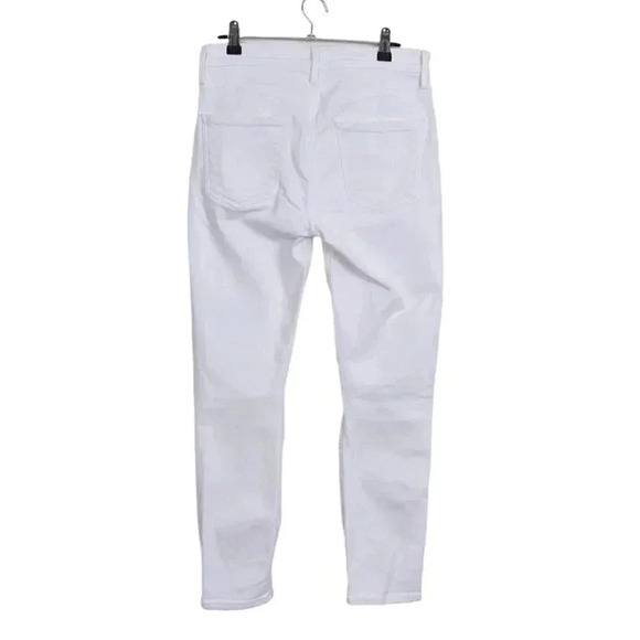 Agolde White Jeans Denim High Rise Distressed Skinny Sophie Drop Size 27 - Picture 9 of 13